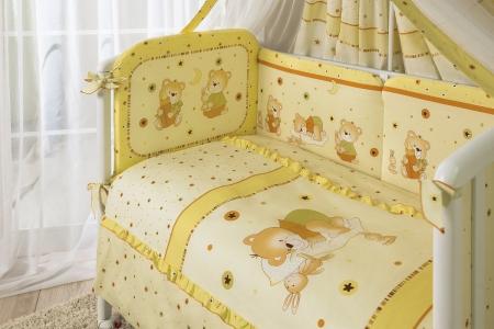 Комплект постельного белья  Ника, цвет: бежевый 7 предметов Perina