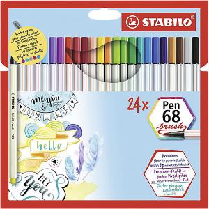 Фломастеры-кисти Stabilo Pen 68 Brush, 24 цвета