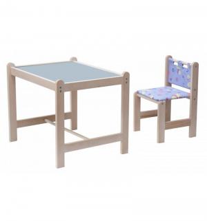 Набор мебели  Малыш-2, цвет: утки синие/синяя столешница Гном