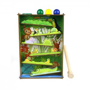 Деревянная игрушка  Стучалка Горки Джунгли Woodland