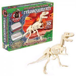 Набор Dino World Проведи раскопки Т-Рекс HTI