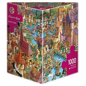 Пазлы  Город кроликов, 1000 деталей HEYE