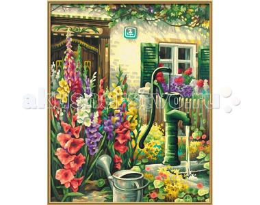 Картина по номерам Цветник у дома 40х50 см Schipper