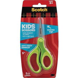 Детские ножницы  Sotch салатовые, 12 см 3M. Цвет: зеленый