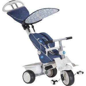 Трехколесный велосипед  Stoller с ручкой, цвет: синий Smart Trike
