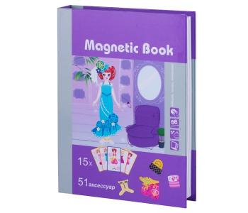 Развивающая игрушка  игра Кокетка 65 деталей Magnetic Book
