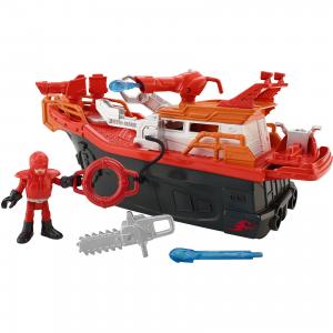 Пожарная лодка, Imaginext, Fisher Price Mattel