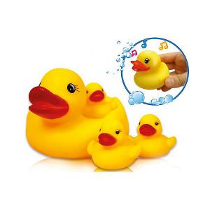 Игрушка для ванной  Утиная семья Bebelino. Цвет: разноцветный