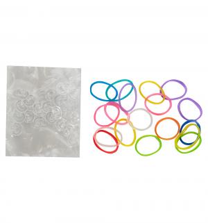Набор  24 с-клипсы+резинки светло-розовые Rainbow Loom
