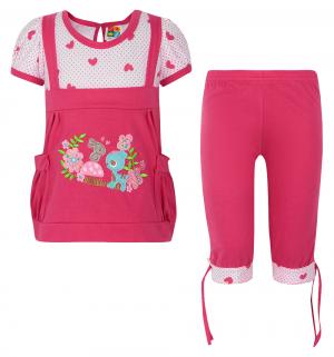 Комплект футболка/бриджи , цвет: розовый Damy-M