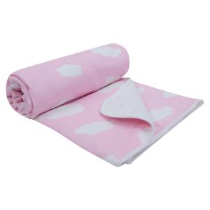 Одеяло Clouds 120 х см, цвет: розовый Jollein