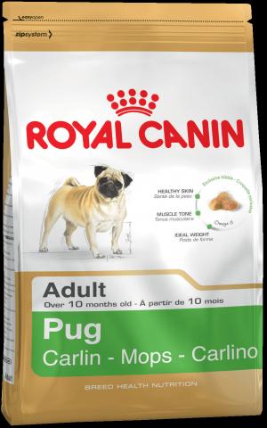 Сухой корм  Pug для взрослых собак породы мопс, 1.5 кг Royal Canin