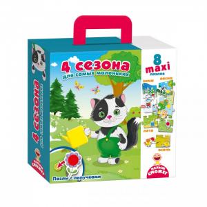 Пазл для малышей с липучками 4 сезона Vladi toys