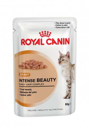 Влажный корм  Intense Beauty для взрослых кошек поддержания красоты шерсти, 85г Royal Canin