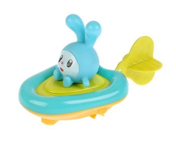 Игрушка для ванны пластизоль Малышарики Лодка и Крошик 5.5 см Капитошка