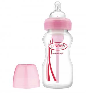 Бутылочка Dr.Browns Options полипропилен с рождения, 270 мл, цвет: розовый Dr.Brown's