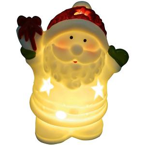 Новогоднее украшение - Дед мороз/Снеговик светящийся, 8,8*7,2*5 см, 2 MAG2000