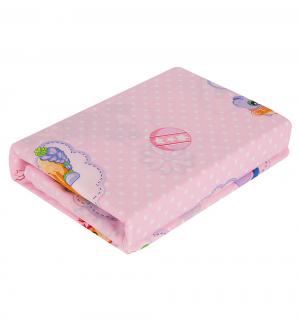 Комплект постельного белья  Бусинка роз., цвет: розовый 3 предмета Артпостель