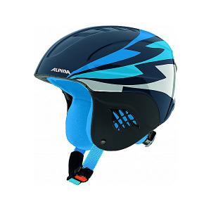 Зимний шлем  CARAT nightblue Alpina. Цвет: синий