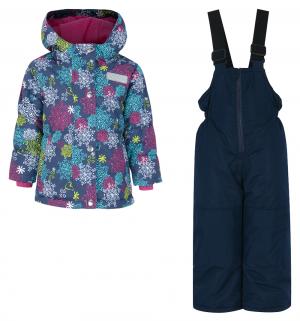 Комплект куртка/полукомбинезон , цвет: голубой/розовый Salve by Gusti