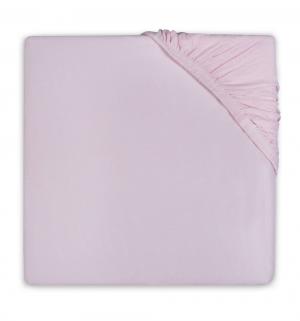 Простыня  120 х 60 см, цвет: розовый Jollein