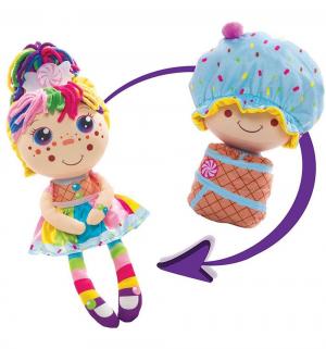Игрушка-вывернушка 1Toy Девчушка-вывернушка Настюшка 38 см цвет: бежевый/фиолетовый Вывернушки