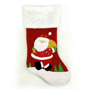 Рождественский сувенир - носочек Дед Мороз, 48 см MAG2000