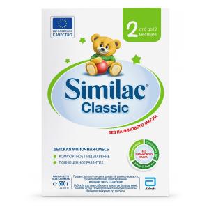 Молочная смесь  Classic 2 с 6 месяцев, 600 г Similac
