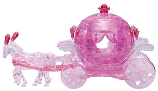 3D головоломка Карета розовая Crystal Puzzle