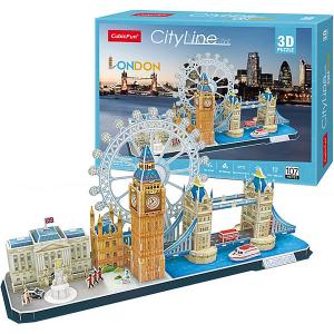 Сборная модель  Достопримечательности Лондона, 107 деталей CubicFun
