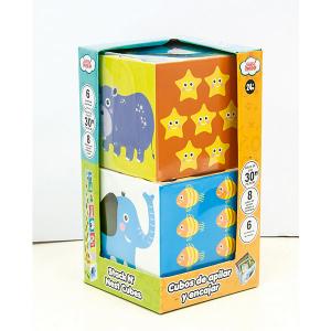 Развивающая игрушка  Складные кубики Little Hero. Цвет: разноцветный