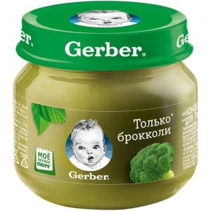 Пюре  брокколи с 4 месяцев, 80 г Gerber