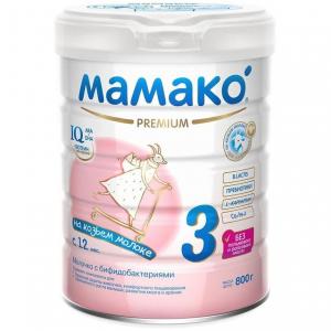 Молочный напиток  на основе козьего молока Мамако