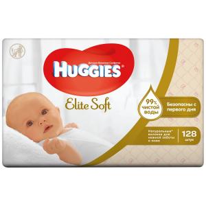 Влажные салфетки  Elite Soft Soft, 128 шт Huggies