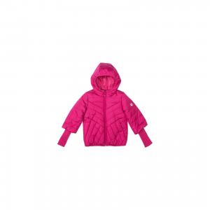 Куртка Scool для девочки S'cool. Цвет: розовый