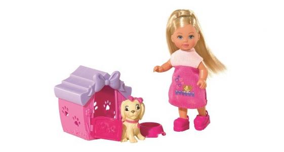 Кукла Еви с собачкой в домике 12 см Simba