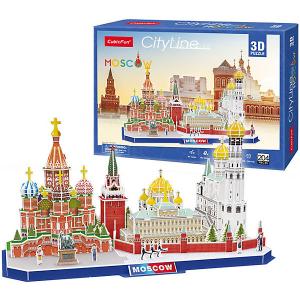 Сборная модель  Достопримечательности Москвы, 204 детали CubicFun
