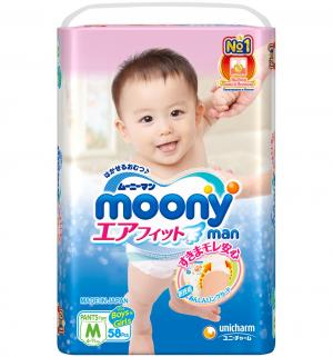 Подгузники-трусики  M (6-11 кг) 58 шт. Moony