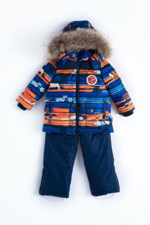 Комплект куртка/полукомбинезон  Harri, цвет: синий/оранжевый Nels