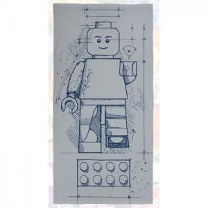 Полотенце Iconic Sketch 70х140 см Lego
