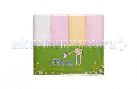 Пеленка  фланель 90х120 см 4 шт. Little me
